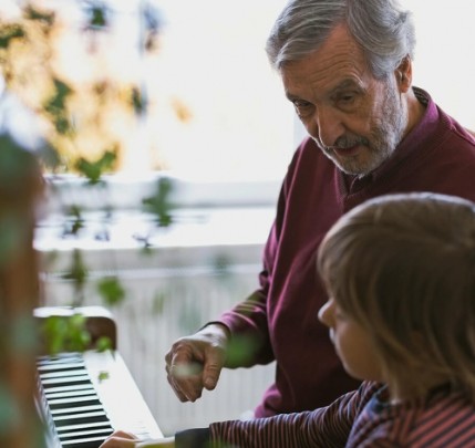Faith Based Senior Living Communities Playing the Piano