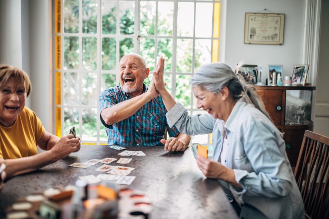 Card games indoors